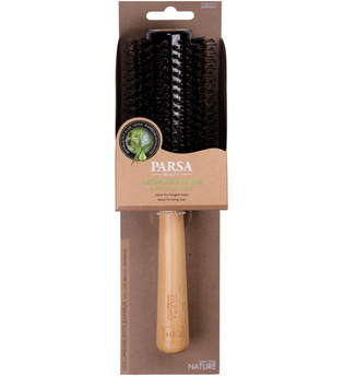 PARSA Beauty Profi FSC Holz Haarbürste Rundfön mit Mischborsten 33 cm