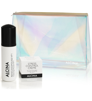 Alcina Kosmetik No. 1 Geschenkset Reinigungsmousse No.1 150 ml + Stress Control Creme 50 ml + Tasche 1 Stk.