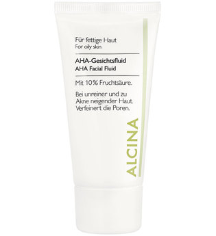 Alcina Kosmetik Fettige Haut bis Mischhaut Aha-Gesichtsfluid 10% 50 ml