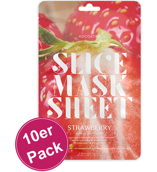 Kocostar Slice Mask Sheet Strawberry 10er Pack