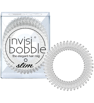 Invisibobble - Haargummi - 3 Stk. - Slim - The Elegant Hair Ring - Crystal Clear