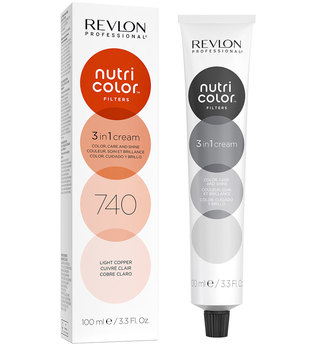 Revlon Professional Nutri Color Filters 3 in 1 Cream Nr. 740 - Mittelblond Kupfer Intensiv Haarfarbe 100.0 ml