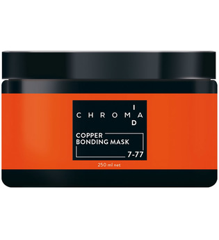 Schwarzkopf Chroma ID Bonding Color Mask 7-77 Kupfer für Kupfertöne und Auffrischungen auf mittelblonden Grundlagen, 250 ml