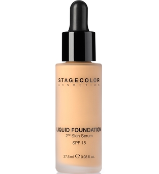 Stagecolor Cosmetics Liquid Foundation 2nd Skin Serum SPF 15 Dark Beige 27,5 ml Flüssige Foundation