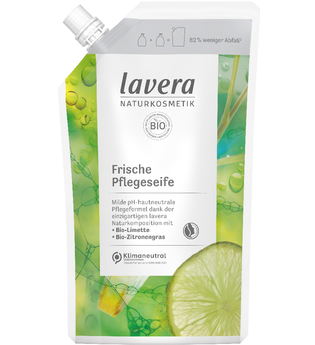 lavera Frisch Bio-Limette & Bio-Zitronengras-Refill Flüssigseife 500 ml
