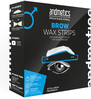 Brow Wax Strips Großpackung für 40 komplette Anwendungen