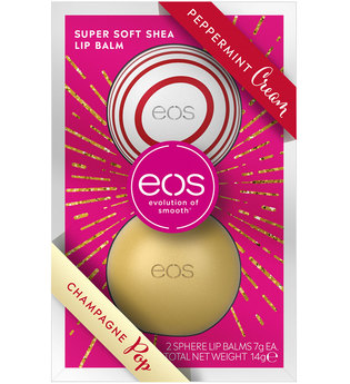eos Limited Edition Winter Peppermint Cream & Champagne Pop Lippenpflegeset  1 Stk