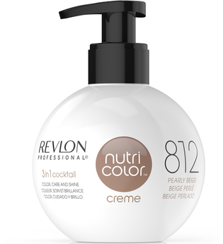 Revlon Professional Nutri Color Creme 812 Hellblond Perlmutt-Beige Gibt mittelblondem bis hellblondem Haar einen kühlen Perlmutt-Schimmer, 270 ml