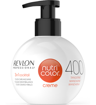 Revlon Professional Nutri Color Creme 400 Mandarine Intensivstes Orange für Kupferschöpfe, 270 ml