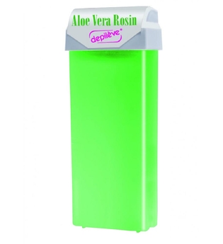 depileve Wachspatrone Aloe Vera Rosin Wax mit breitem Rollaufsatz 100 ml
