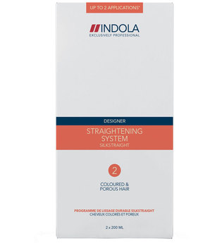 Indola Umformung Designer Silkstraight Glättungssystem 2 color/sensitiv 400 ml Haarcreme