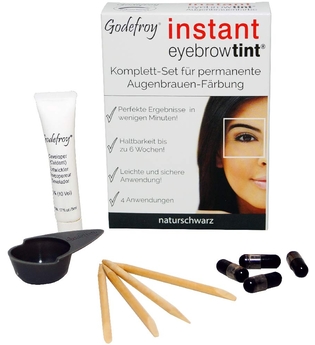 Godefroy Instant Eyebrow Tint Komplett-Set für permanente Augenbauen-F
