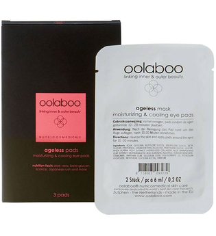 oolaboo AGELESS moisturizing & cooling eye pads 3x2