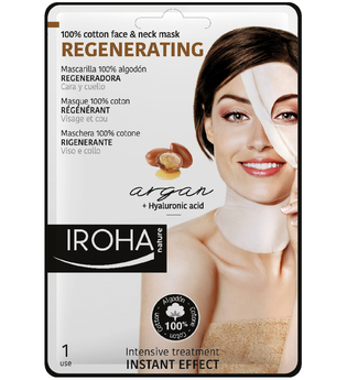 Iroha Gesichts-Vliesmasken Regenerating 100% Cotton Face &amp Neck Mask 1 Anwendungen