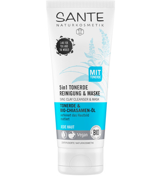 Sante Produkte Tonerde & Chiasamen - 5in1 Reinigung & Maske 100ml Maske 100.0 ml