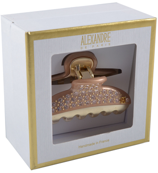Alexandre de Paris Pince Vendôme 7,5 cm Schwarz-Gold Haarspangen  1 Stk