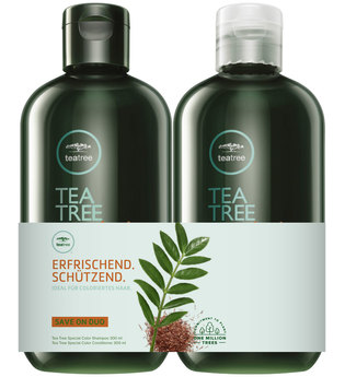 Aktion - Paul Mitchell Save on Duo Shampoo Tea Tree Special Color - Shampoo 300 ml + Conditioner 300 ml Haarpflegeset