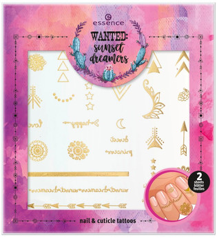 essence - Tattoos - wanted: sunset dreamers - nail & cuticle tattoos - 01 release your inner hippie