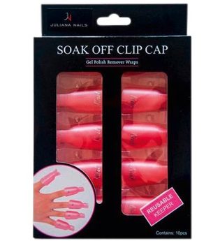 Juliana Nails Remover Clips Pink, Pro Packung 10 Stück