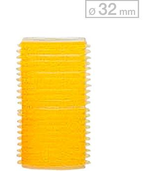 Efalock Professional Friseurbedarf Lockenwickler 13 mm - 48 mm Durchmesser Haftwickler Klein Durchmesser 32 mm, Gelb 12 Stk.