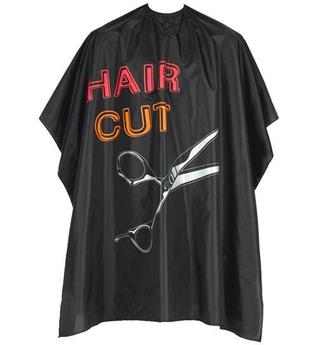 Efalock Umhang schwarz Aufdruck HairCut+ Schneide & Färbeumhang