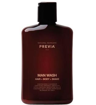 PREVIA MAN Wash Hair + Body + Shave 250 ml