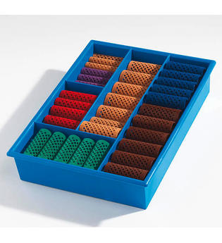 Basler Lockenwickler Sortimentskasten Kasten blau mit 60 Wicklern