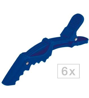 Efalock Professional Haarstyling Haarnadeln und Haarklammern Shark-Clips Soft Blau 6 Stk.