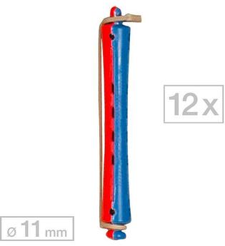 Efalock Dauerwellwickler lang Blau/Rot Ø 11 mm, Pro Packung 12 Stück