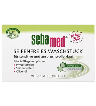 sebamed Produkte sebamed seifenfreies Waschstück mit Olive Handreinigung 150.0 g