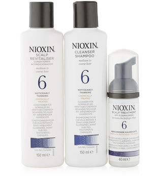 NIOXIN Hair System Kit 6 - normales bis kräftiges, naturbelassenes oder chemisch behandeltes Haar - sichtbar abnehmende Haardichte