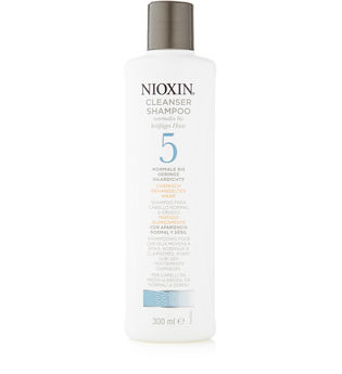 NIOXIN Cleanser Shampoo System 5 - normales bis kräftiges, naturbelassenes oder chemisch behandeltes Haar - normale bis geringe Haardichte, 300 ml