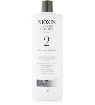 NIOXIN Cleanser Shampoo System - 2 - feines naturbelassenes Haar- sichtbar abnehmende Haardichte, 1000 ml