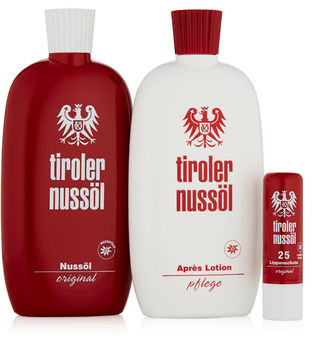 Tiroler Nussöl Original Sonnenöl Und Sun Lotion Und Lippenschutz Pflegeset 150ml+150ml+4,8g
