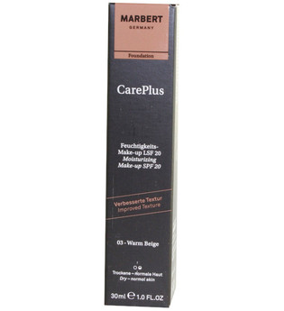 Marbert CarePlus Make-up Foundation 03 Warm Beige LSF 20
