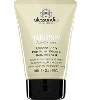 alessandro international Handcreme »Handspa! Age Complex Cream Rich«, natur, 100 ml, hellbeige