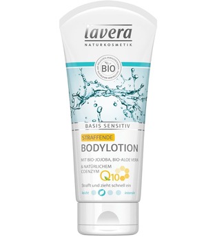 Lavera Basis Sensitiv Körperpflege Bio-Jojoba, Bio-Aloe Vera & natürliches Coenzym Q10 Straffende Bodylotion 200 ml