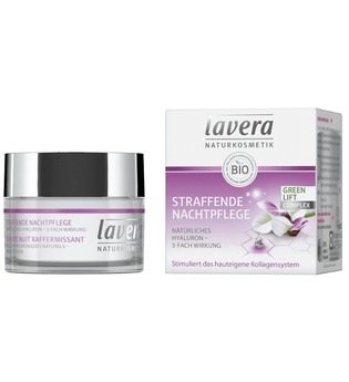 Lavera Gesichtspflege Faces Nachtpflege Natürliche Hyaluronsäure & Karanjaöl Straffende Nachtpflege 50 ml