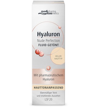 medipharma Cosmetics HYALURON NUDE Perfect.Fluid getönt hell.HT LSF 20 Sonnencreme 0.05 l