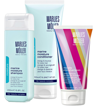Marlies Möller Beauty Haircare Weihnachtssets Geschenkset Micelle Pre-Shampoo 200 ml + Marine Moisture Conditioner 200 ml + Marine Moisture Shampoo 200 ml 1 Stk.