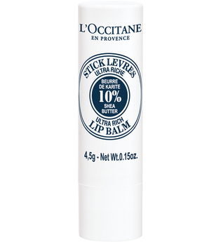 L'OCCITANE Lippenpflegestift »Karité Stick Lèvres Ultra Riche«, weiß, 5 g, weiß,dunkelblau