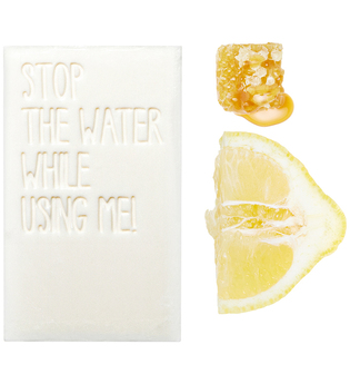 Stop The Water While Using Me! - Lemon Honey Bar Soap - -lemon Honey Bar Soap 125g
