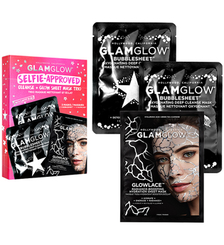 Glamglow Selfie Approved: Cleanse + Glow Sheet Mask Trio