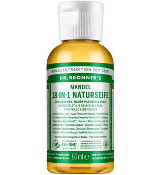 Dr. Bronner's Pflege Körperpflege Mandel 18-in-1 Naturseife 60 ml