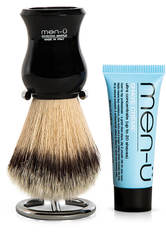 men-ü DB Premier Shave Brush mit Chromständer - Black