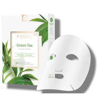 FOREO Skincare Green Tea Sheet Mask Farm To Face Collection Tuchmasken Tuchmaske 3.0 pieces