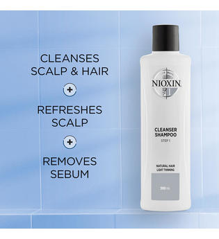 Nioxin System 1 Naturbelassenes Haar - Dezent Dünner Werdendes Haar Haarshampoo 300 ml