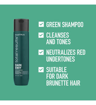 Matrix Dark Envy Colour Correcting  Green Shampoo and Conditioner Duo Set For Dark Brunettes 1000ml