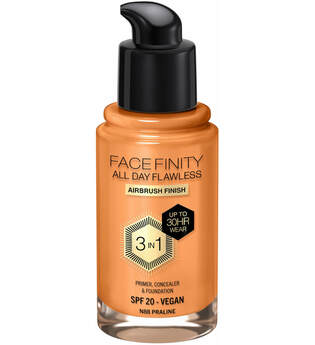Max Factor Facefinity All Day Flawless 3 in 1 Vegan Foundation 30ml (Various Shades) - N88 - PRALINE