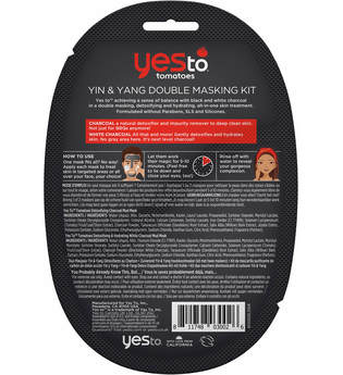 Yin & Yang Detoxifying & Hydrating Black & White Charcoal Double Masking Kit